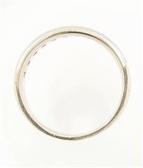 14K 8.6g Solid White Gold Mens Diamond Classic Tradition Wedding Band Size-10.5